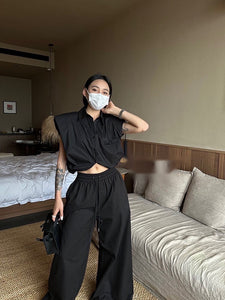 Chase semi cropped top