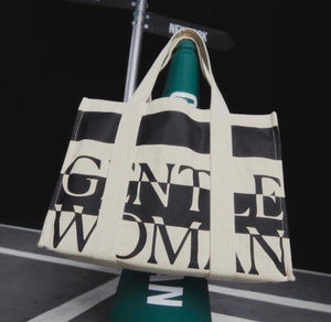 Gentlewoman Travel bug box tote in cream