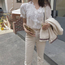 Load image into Gallery viewer, Bria Eyelet Top
