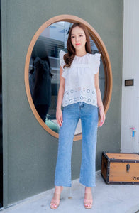 Reena Eyelet Top
