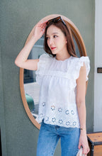 Load image into Gallery viewer, Reena Eyelet Top
