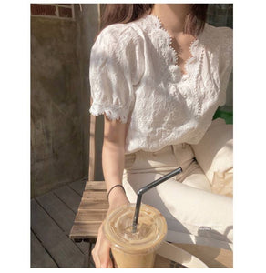 Bria Eyelet Top