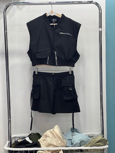 Cora Cargo Skirt Set