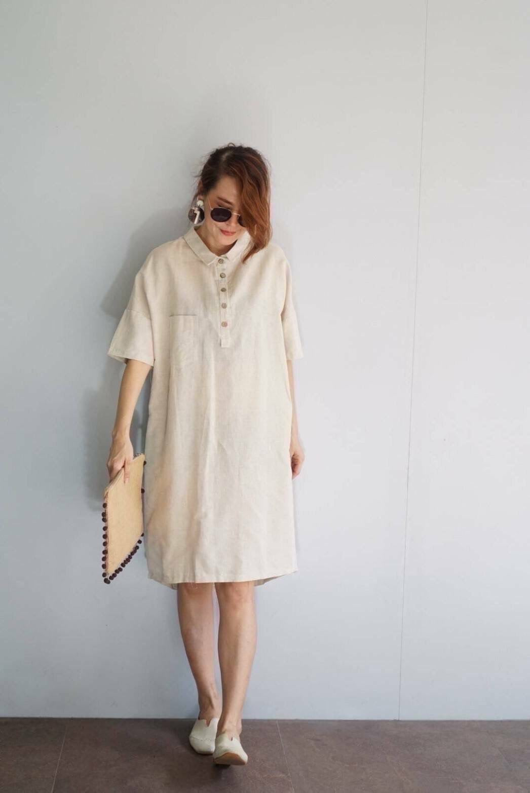 Fuji Collared Dress