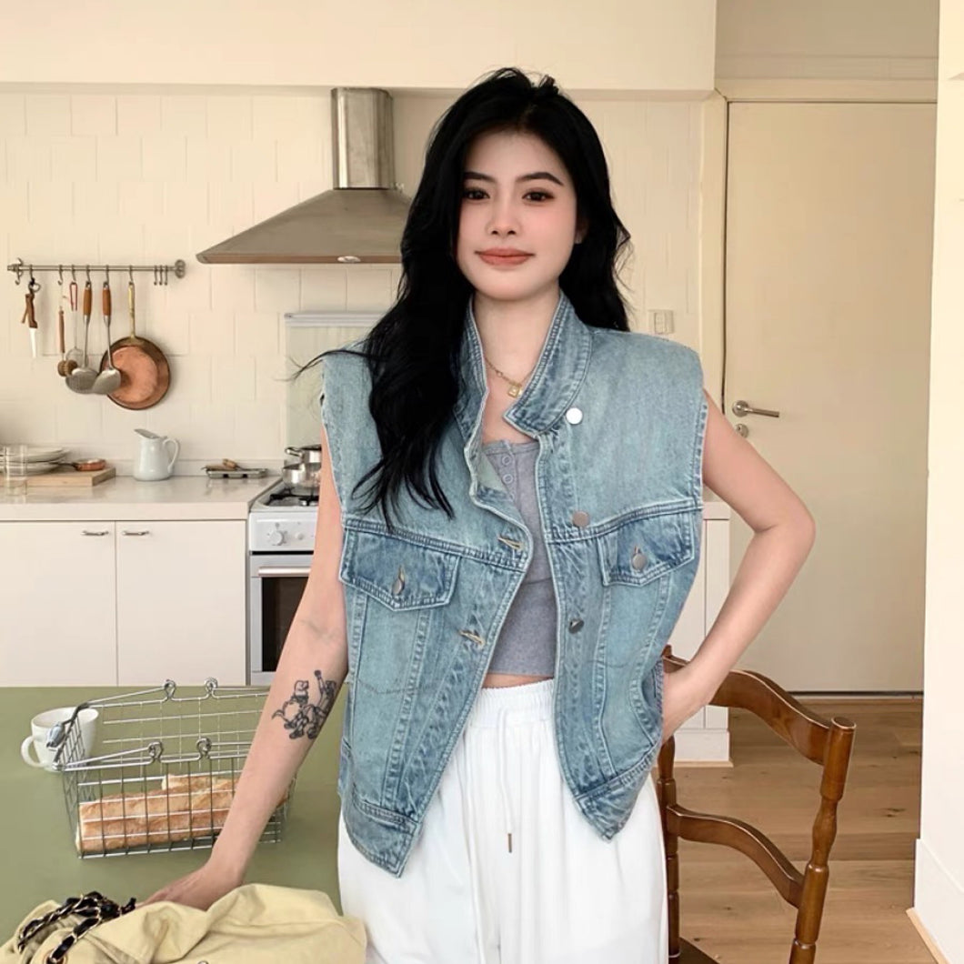 Gary denim vest