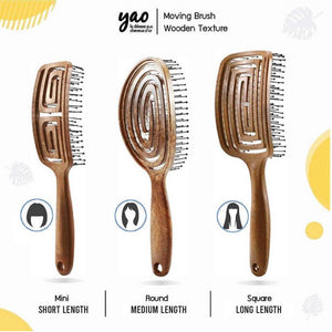 YAO Moving Mini Brush (for medium length hair)