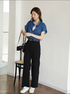 Therese Soft Denim Top