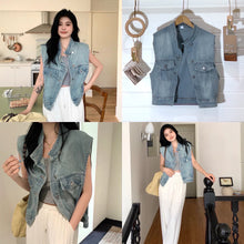Load image into Gallery viewer, Gary denim vest
