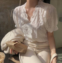 Load image into Gallery viewer, Bria Eyelet Top
