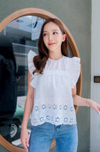 Load image into Gallery viewer, Reena Eyelet Top
