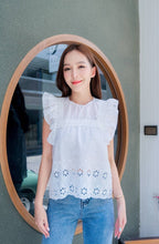 Load image into Gallery viewer, Reena Eyelet Top
